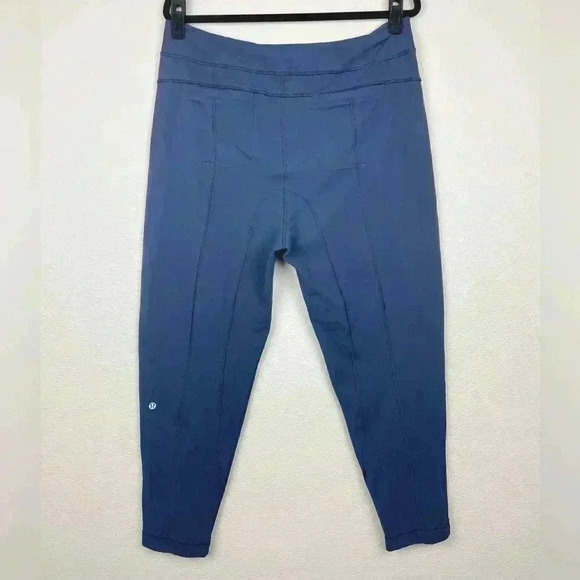 LULULEMON Women's 10 Navy Blue Jogger High Rise Sweatpants Pockets Pleat Front - Picture 7 of 12